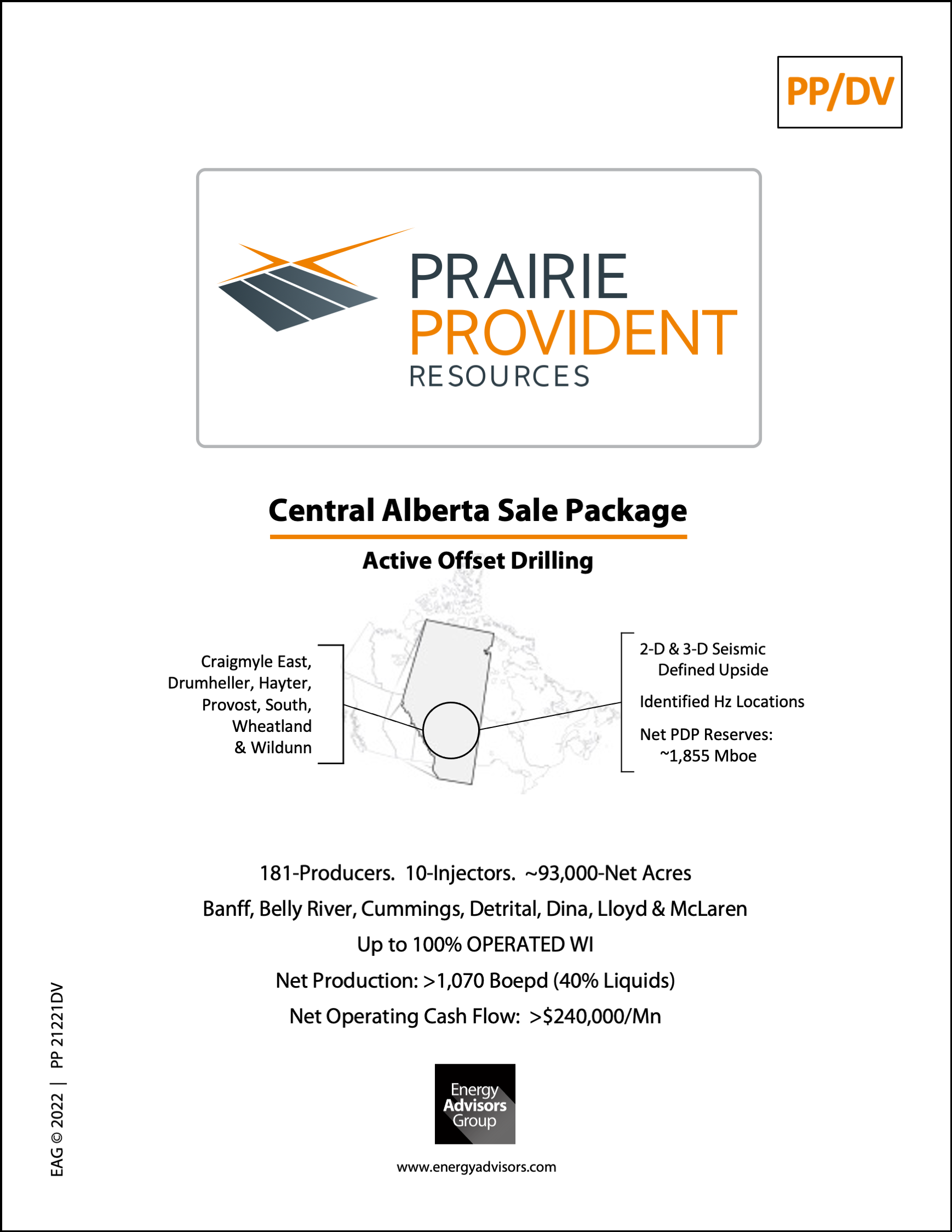 CENTRAL ALBERTA SALE PACKAGE - Energy Advisors Group CENTRAL ALBERTA SALE PACKAGE